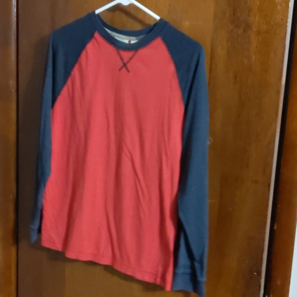Boys long sleeve baseball tee